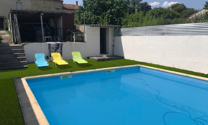 Villejesus House | - Quiet house in the countryside, private pool 50m² 10x5 and vegetable garden
