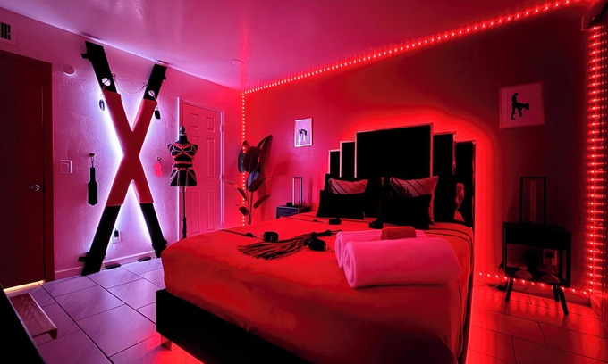 Tucson Apartment | Red Chamber | Tucson’s Top Romantic Hot Tub Escape