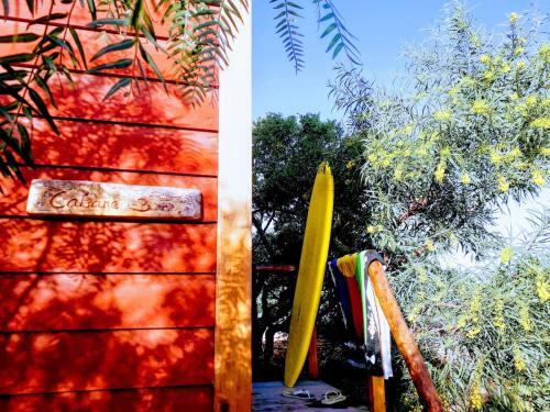 Sidi Kaouki House | Red wooden cabin 5 pers Bedobled