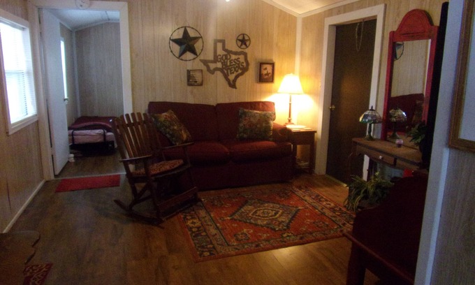 Hemphill Cabin | Reel Em In! Small, clean cabin set back from water on WF property w/boathouse