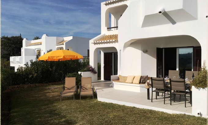 Alpouvar Apartment | Refurbished luxury ground floor corner apartment facing south! Cable, WiFi & Airco