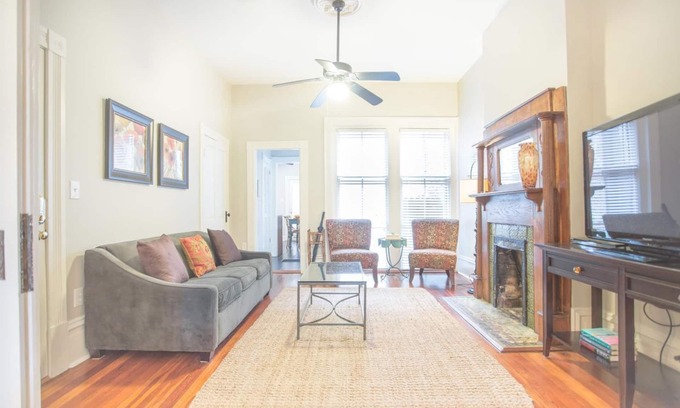 Savannah Victorian District Apartment | Relax Across from Forsyth Park | Cozy Pet-friendly Retreat by Lucky Savannah