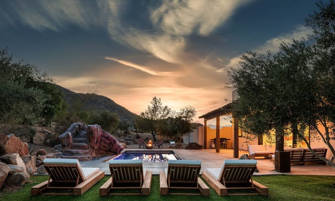 Joshua Tree House | Remote Property with Hot Tub, Views and a fully-fenced backyard pool.