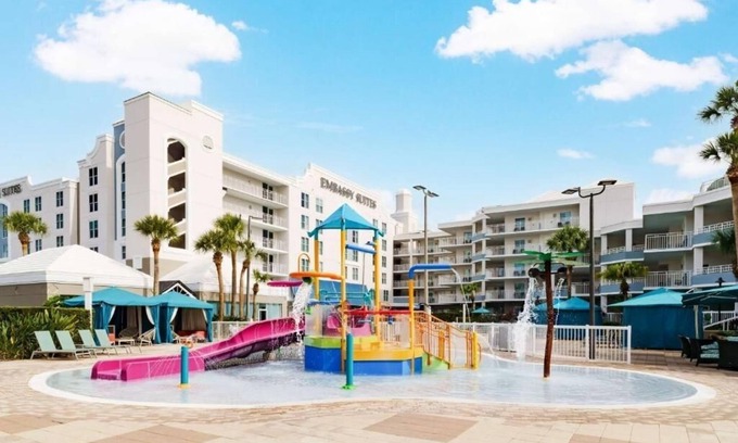 Florida Central Atlantic Coast Hotel | Resort-Style Stay | 4 Rooms, Game Zones, Pools, Shuttle, Near Parks