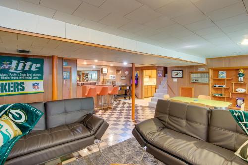 Green Bay House | Retro Green Bay Home Steps to Lambeau Field!