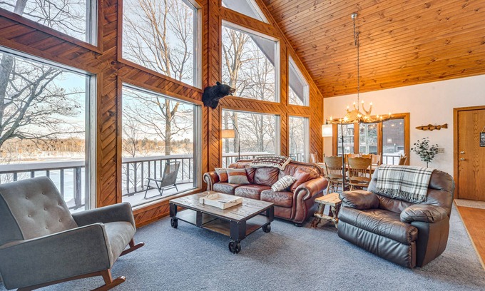 Mikana Cabin | Rice Lake Cabin Retreat w/Red Cedar Lake Access!