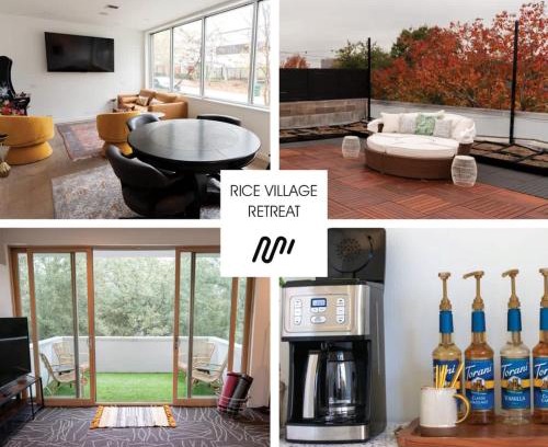 Greenway Plaza-Upper Kirby House | Rice Village Retreat - Rooftop deck - Sleeps 12