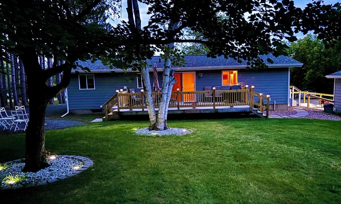 Iron River House | Ride your ATVs and snowmobiles directly from the house!