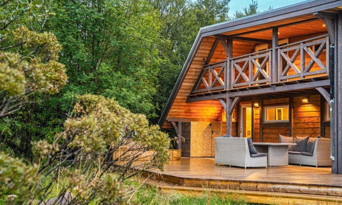 Blaskogabyggd Cabin | Riverside Cabin | Hot Tub, Fishing & Relaxing Escape