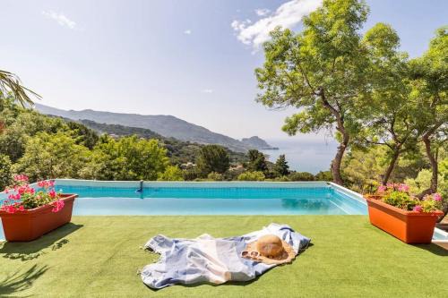Cefalu Villa | Rocca Cefalù panoramic swimming pool in S.Ambrogio