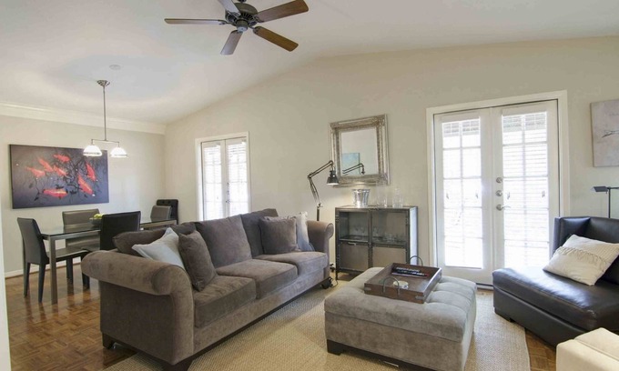 Tarrytown House | Romantic townhouse with private entrance, private patio, WiFi, and full kitchen