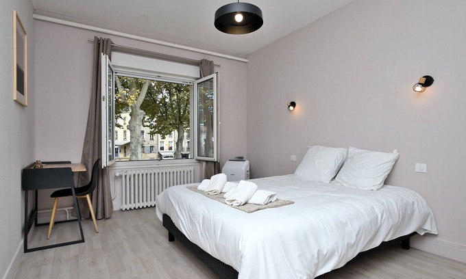 Salies-du-Salat Apartment | Room 'Double Room' with Shared Terrace, Wi-Fi and Air Conditioning