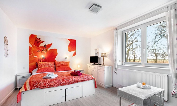 Cecilienkoog Apartment | Room 'Feuer' in Reußenköge