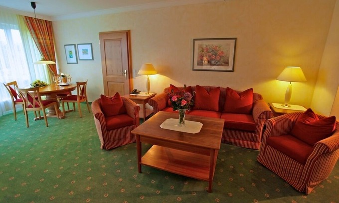 Schluchsee Apartment | Rose garden suite with shower/WC and balcony
