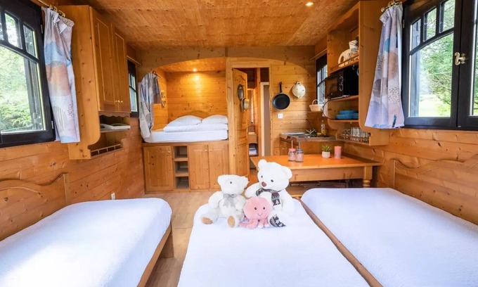 Molinet Cabin | Roulotte-gîte 5 persons