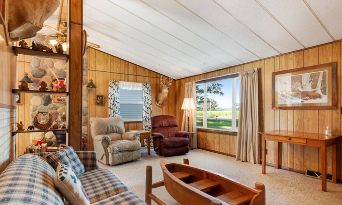 Arkdale House | Rural, dog-friendly retreat w/convenient deck w/dining area, firepit, large yard