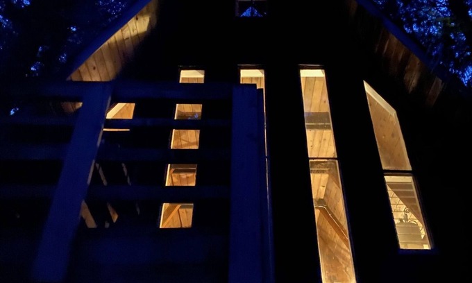 Courtenay Ski Chalet | Rustic A frame Chalet. Hiking & Biking access at your door! * Glamping *