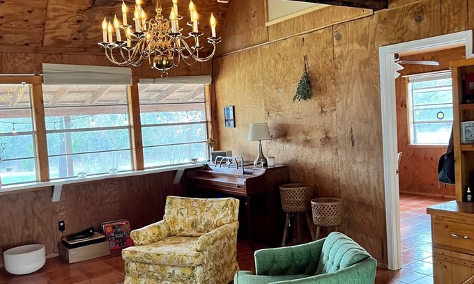 Noble Cottage | Rustic & Cozy Home with Workspace on 9 acres of Forest