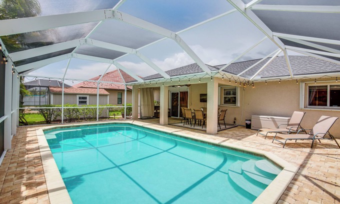 Trafalgar House | Saltwater Pool, Easy Coastal Cape Coral Adventures