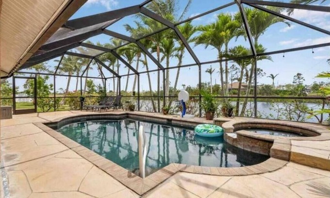 Mariner Villa | Sanctuary w/covered heated saltwater pool on canal