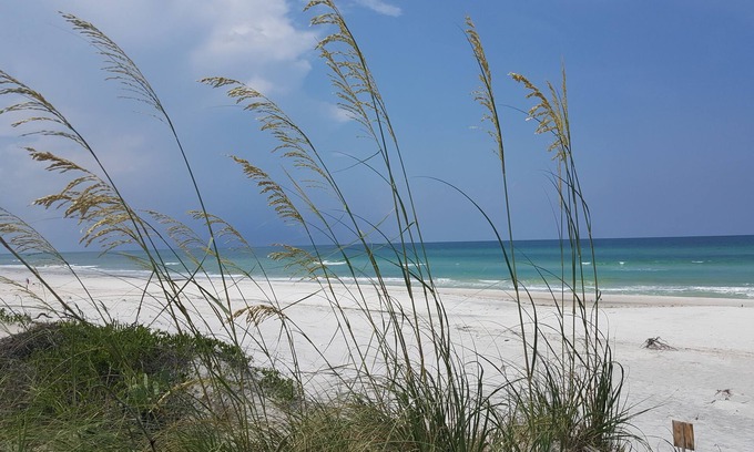 Cape San Blas RV Rental | Saylor's Sunset RV Lot Beautiful Gulf and Bayfront View w/Deeded Beach Access
