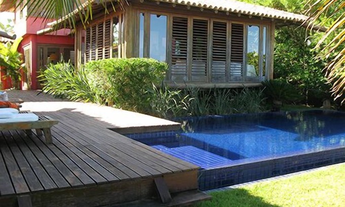 Sauipe Villa | Scenic Waterfront Villa - Overflow Pool & Tropical Landscape