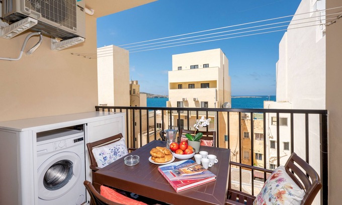 Bugibba Apartment | Sea Bliss 1 Bedroom Apartments by Getawaysmalta