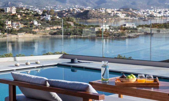 Ammoudara Villa | Sea View Blue Senses Villas with heated pool