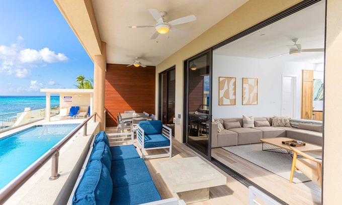 Northwest Point Condo | SeaDreams #1: Newly Built Oceanfront Condos w/Rooftop Lounge + Pool & Heated Spa