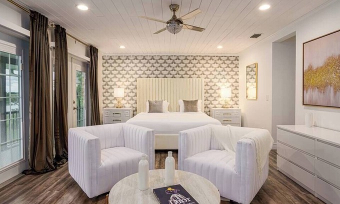 Palm City House | Secluded 3 Acres 5500 sf Waterfront|Pool|Dock|Game
