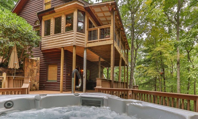 Walnut Mountain Cabin | Secluded Mountain Falls - Hot Tub, Dog Friendly/Minimum Age Requirement of 25 yr