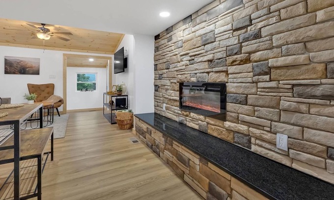 Sevierville Cottage | Secluded Top View Cottage with Game Room + Views