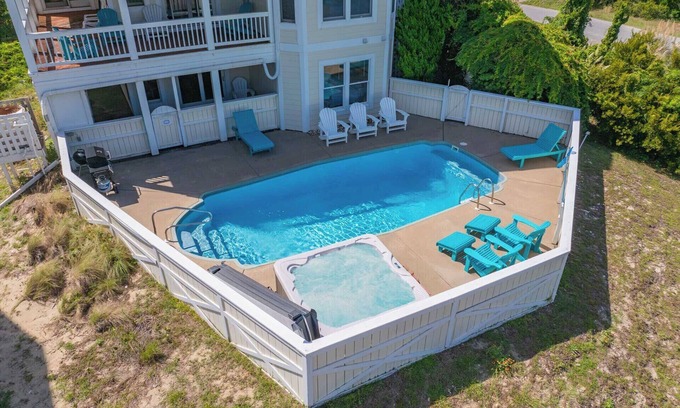 Ocean Isle Estates House | Semi-Oceanfront Dog Friendly w/Pool, Hot Tub, Home Theater, and Game Room