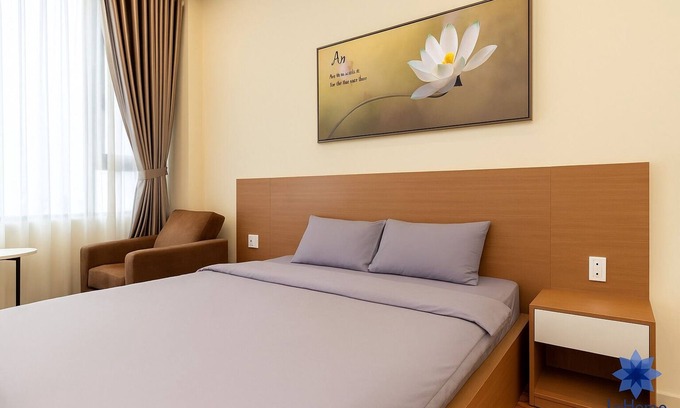 Tan Binh Apartment | Serene apartment with AC in vibrant HCM, Near TSN Airport 1.3km, Kitchen, Washer