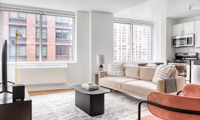 Lincoln Square Apartment | Serene UWS 1BR w/Gym & Doorman, walk to Julliard, by Blueground
