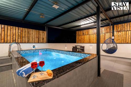 Nashik Apartment | Serenity Skies Apartment with Pool by VEO - Part of StayVista
