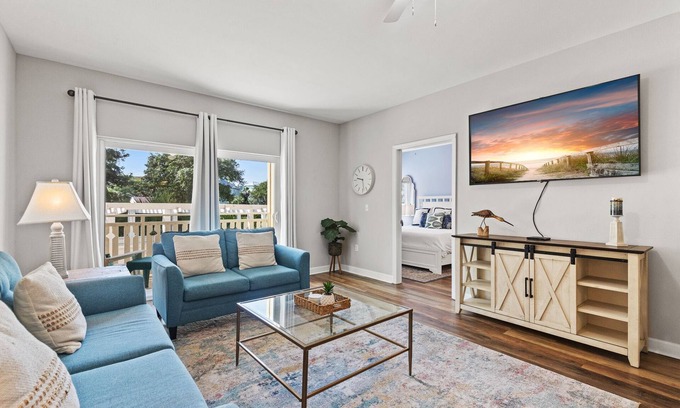 Waterside Village Condo | Shore Beats Work – Poolside Retreat | Near Sand Sleeps 4