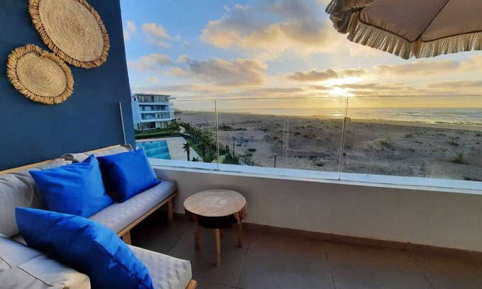 Casablanca Apartment | Sidi Rahal Blue View, beach & pool, sea view