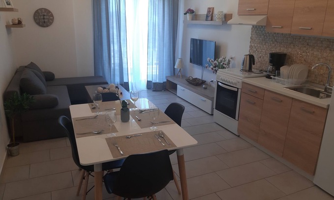 Skala Apartment | Skala Pearls A2 Apartment with Balcony