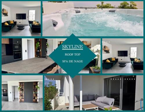 Port Marianne Apartment | Skyline Rooftop Swim Spa