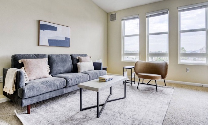 San Bruno Apartment | Sleek San Bruno 1BR w/ Pool, Gym & W/D, near 280 & 101, by Blueground