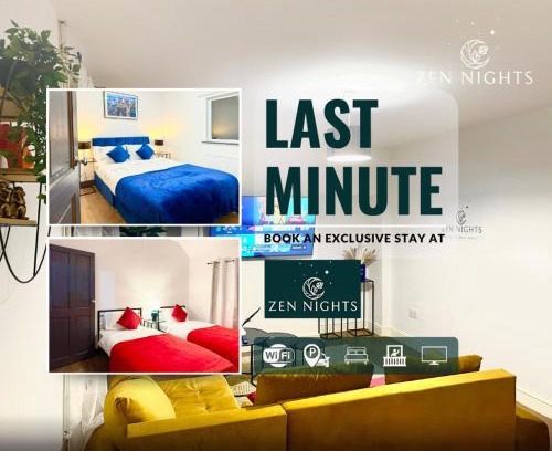 Leicester Apartment | Sleeps 8 l 3 Bedroom l Last-minute Specials l New Property l Elegant House near City Center Sleeps 6 with Free Parking l By Zen Nights Short Lets & Serviced Accommodations