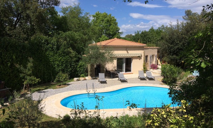 Les Maillans House | Small air-conditioned detached villa with private pool (between Nice and Grasse)