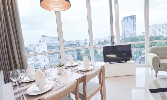 Nguyen Thai Binh Apartment | Son & Henry - TWA2A - Spacious 2BR Apartment, CBD, Rooftop Pool and Sky Bar