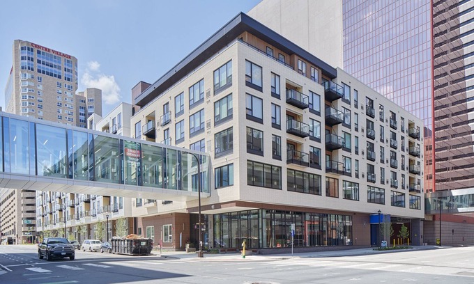 Downtown Minneapolis Apartment | Sonder at Sora | One-Bedroom Apartment w/Juliet Balcony