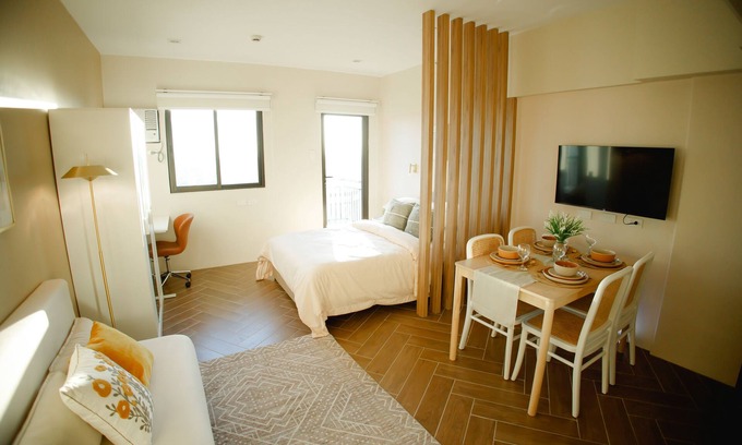 Basak Condo | Sophisticated Furnished Condo w/Balcony in Mactan, Cebu near airport & beaches