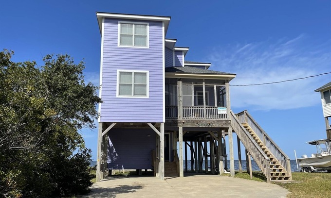 Frisco Cottage | Soundfront in Frisco you will find Skate Away, perfect for kayaking, windsurfing & kiteboarding!