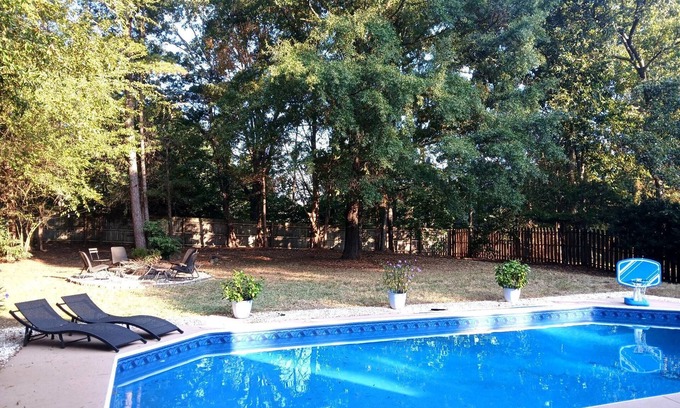 Wessex Square House | South Charlotte 3BR w/Pool, Hot Tub & Fenced Backyard - Near Ballantyne