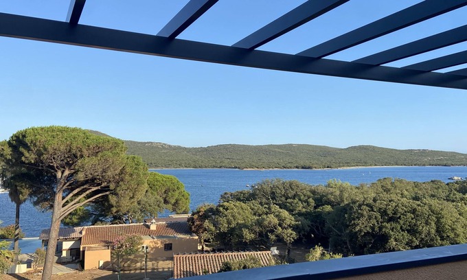 Pianotolli-Caldarello Apartment | South Corsica T3 sea view in beachfront residence with swimming pool and tennis court