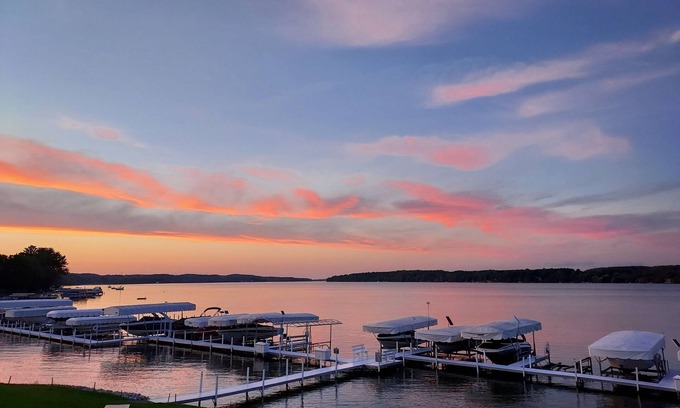 East Jordan Condo | South Shore Haven - Lake Charleviox Waterfront Condo